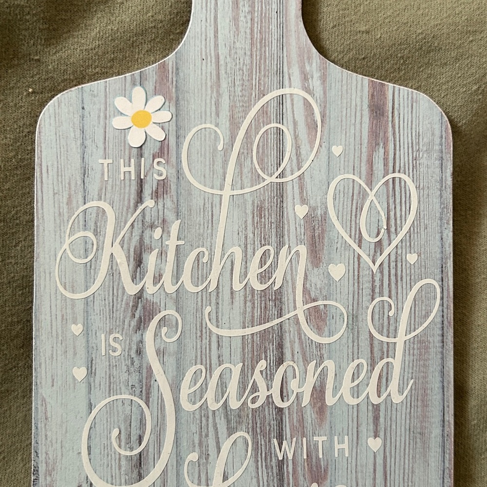 Kitchen Seasoned With Love Wall Sign